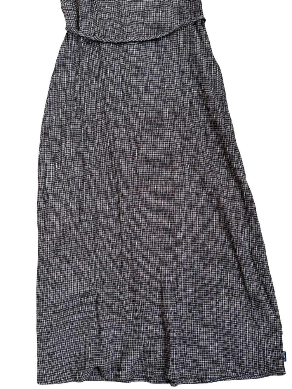 Afends Brown Plaid Maxi Dress - Picture 3 of 6